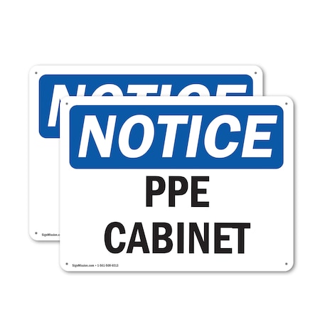 Signmission 10 in Height, 14 in Width, Plastic, Rectangle OS-2PACK-NS-P-1014-L-17755